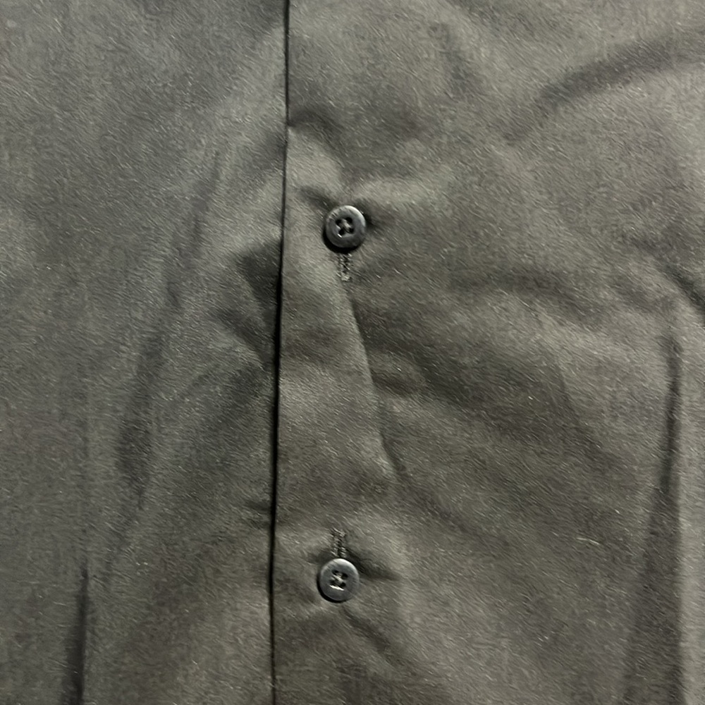 ⭐️ NWT- Polo Assassin black long-sleeve slim-fit stretch button-down shirt- LRG - Picture 7 of 10